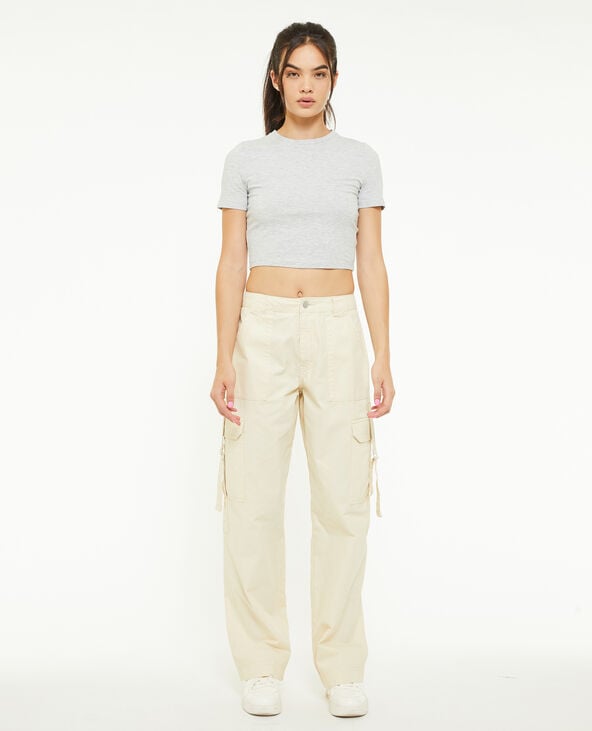 Pantalon cargo avec sangles sable - Pimkie