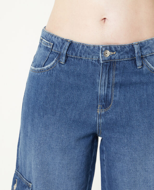 Jean cargo taille regular bleu - Pimkie