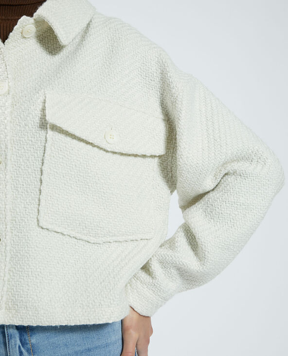 Surchemise en maille blanc - Pimkie