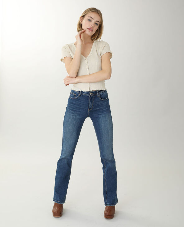 Top boutonné beige - Pimkie