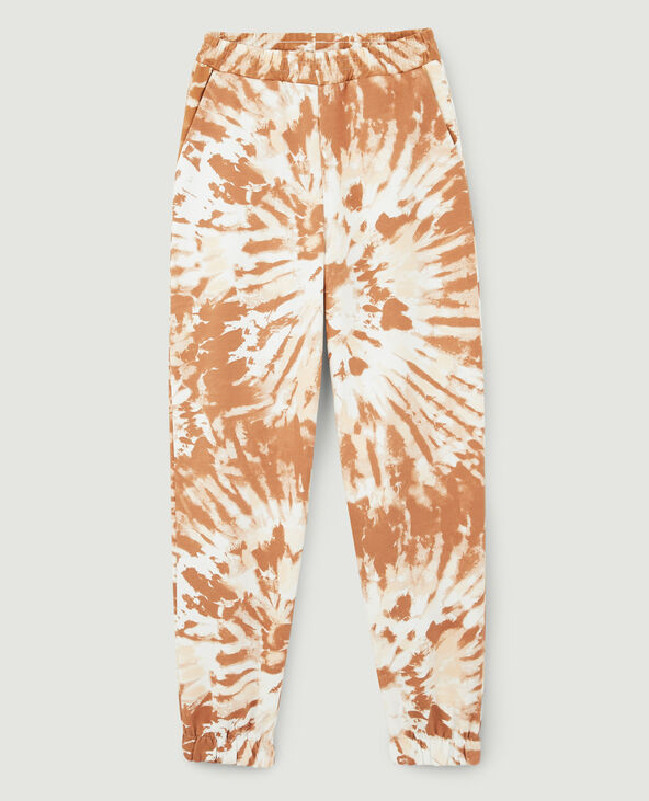 Jogging effet tie and dye marron - Pimkie