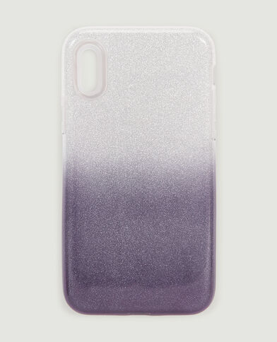 Coque de téléphone dégradé pailleté noir - Pimkie