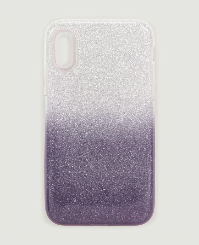 Coque de téléphone dégradé pailleté noir - Pimkie