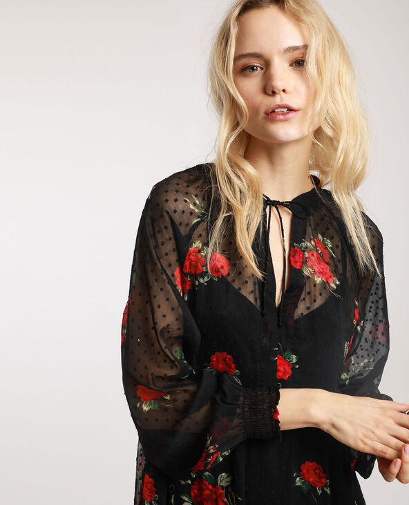 Robe à plumetis noir - Pimkie