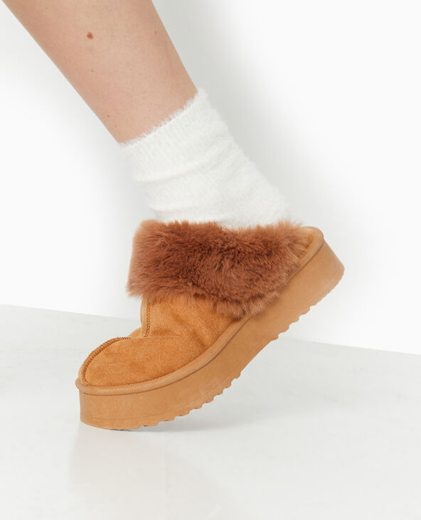 Coffret avec 2 paires de chaussettes toutes douces noir - Pimkie