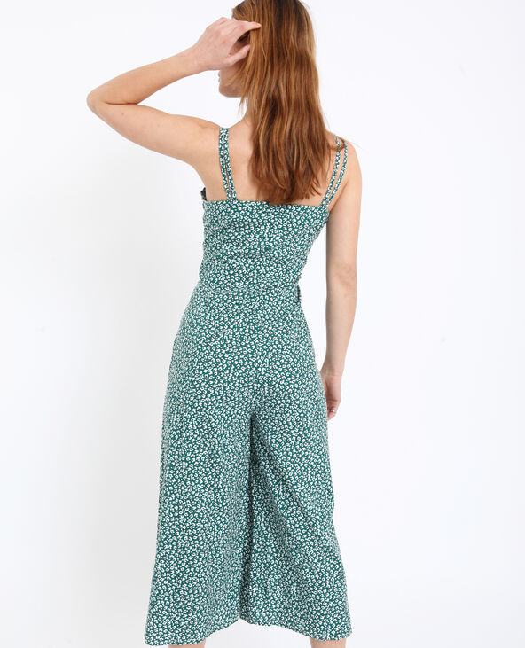 Combi-pantalon à fleurs blanc - Pimkie