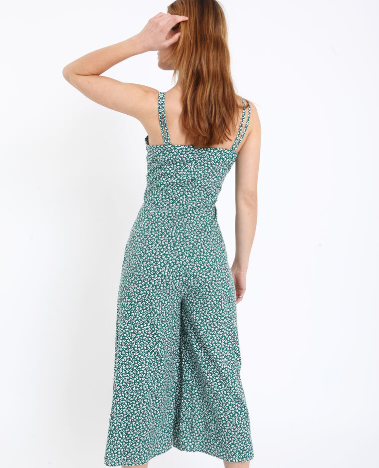 Combi-pantalon à fleurs blanc - Pimkie