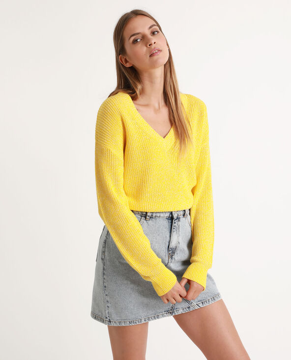 Pull jaune femme new arrivals