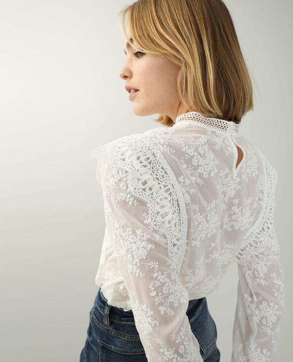 Blouse en dentelle blanc - Pimkie