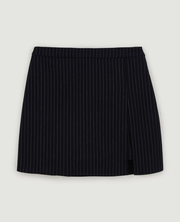 Jupe-short à lignes bleu - Pimkie