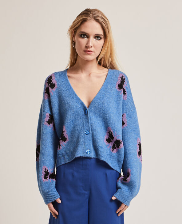 Gilet en maille  bleu - Pimkie