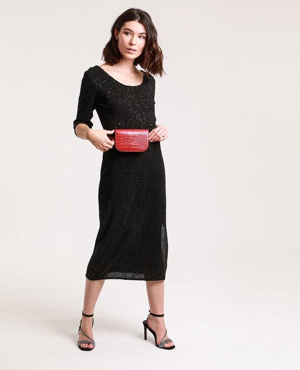 Robe à sequins noir - Pimkie