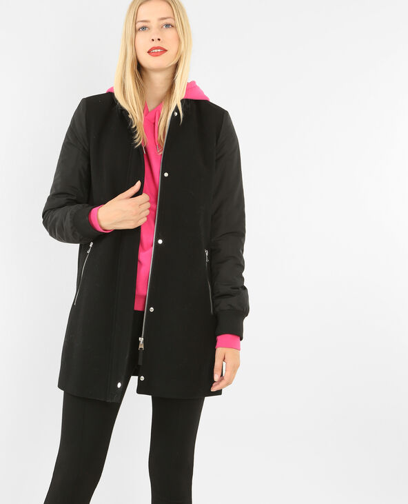 Manteau clearance teddy noir