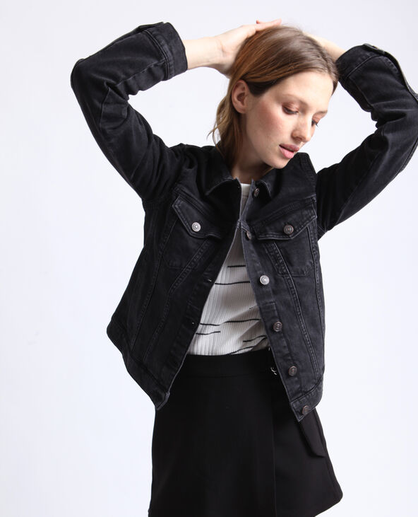 Veste en jean noir sale pimkie