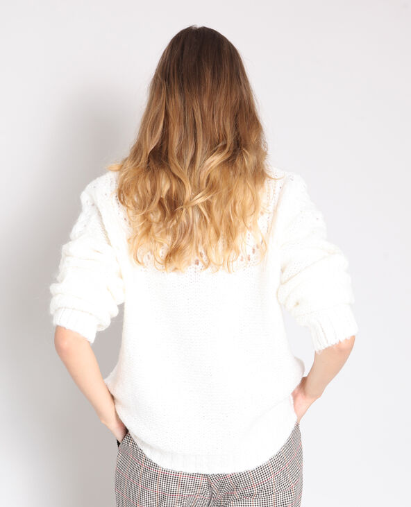 Pull chaud blanc - Pimkie