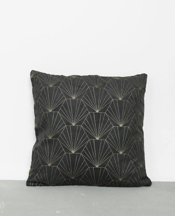 Housse de coussin art déco noir - Pimkie