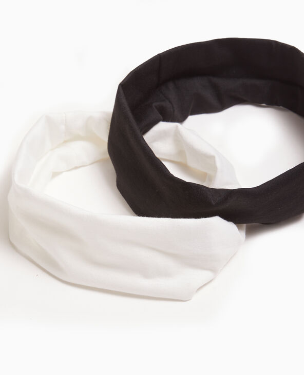 Lot de 2 bandeaux pour cheveux noir - Pimkie
