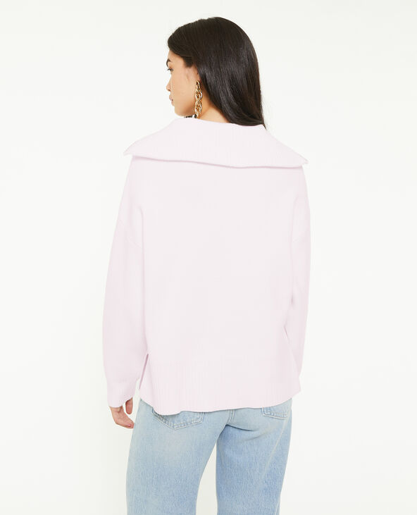 Pull droit col camionneur blanc - Pimkie