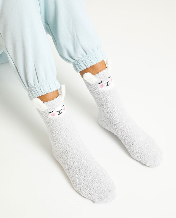 Chaussettes lama gris clair - Pimkie