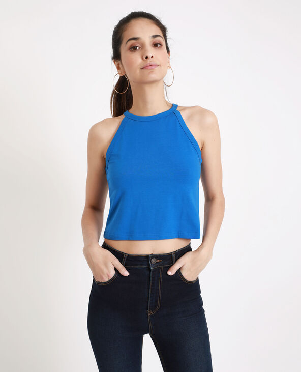 Crop top uni bleu marine - Pimkie