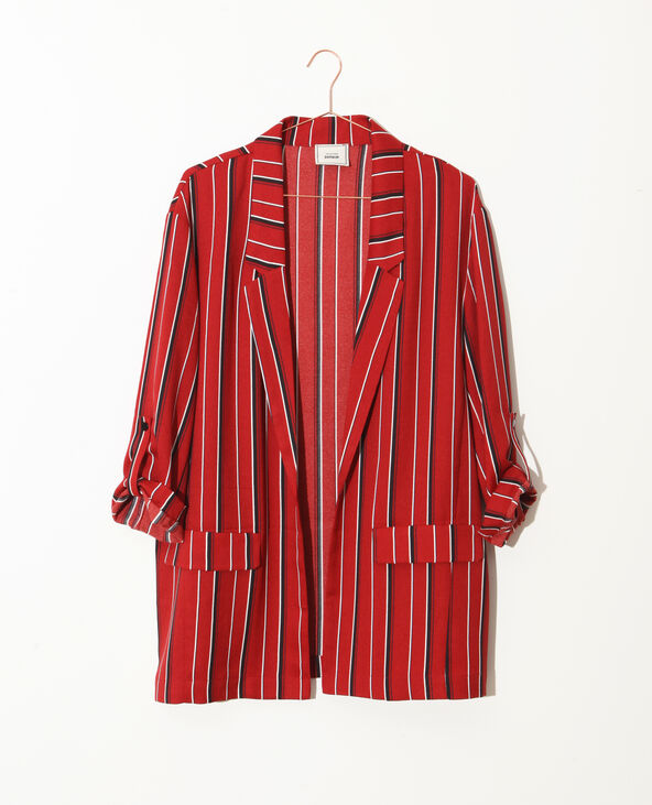 Blazer fluide bordeaux - Pimkie