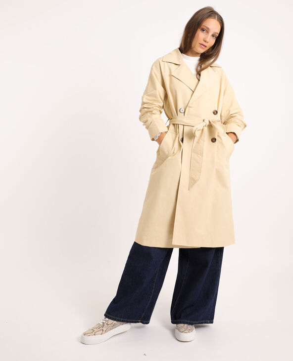 Trench long écru - Pimkie