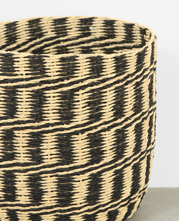 Cache-pot en rotin blanc - Pimkie