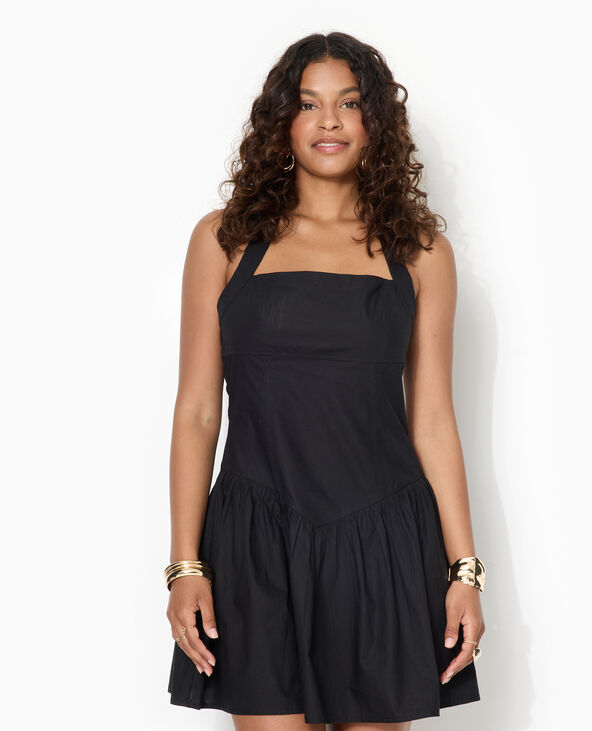 Robe courte dos-nu noir - Pimkie