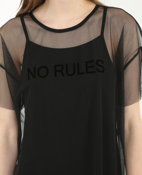 Robe en tulle noir - Pimkie