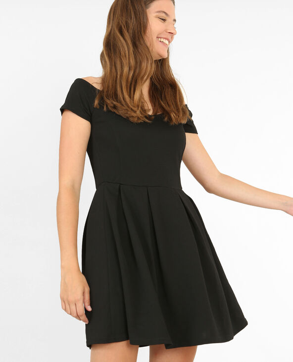 Robe noire patineuse sale