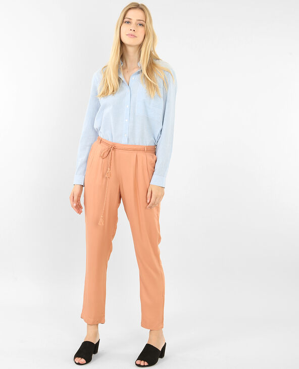 Pantalon fluide vieux rose - Pimkie