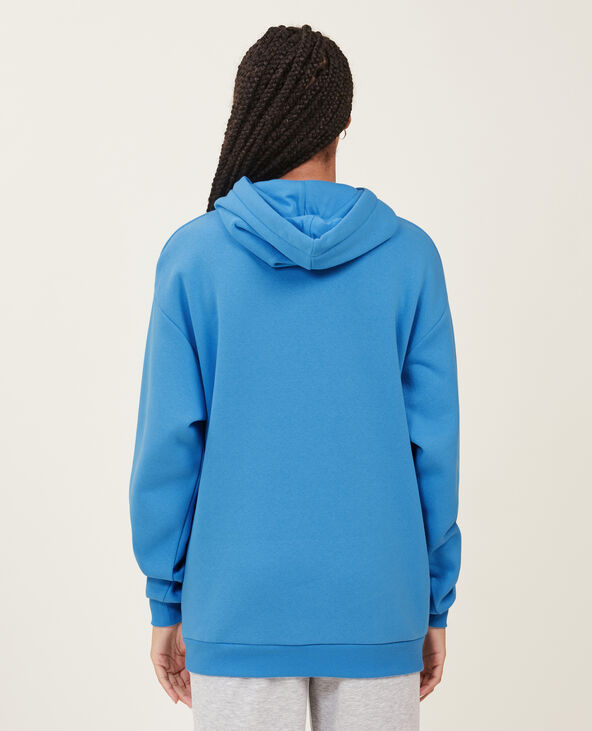 Sweat capuche oversize bleu - Pimkie