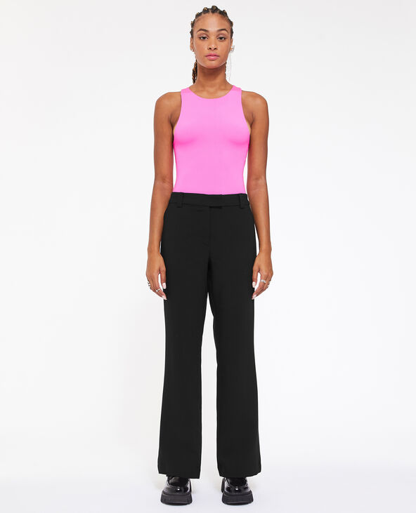 Pantalon city flare taille basse noir - Pimkie