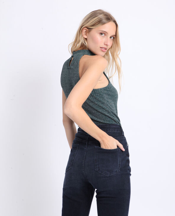 Top sans manches vert foncé - Pimkie