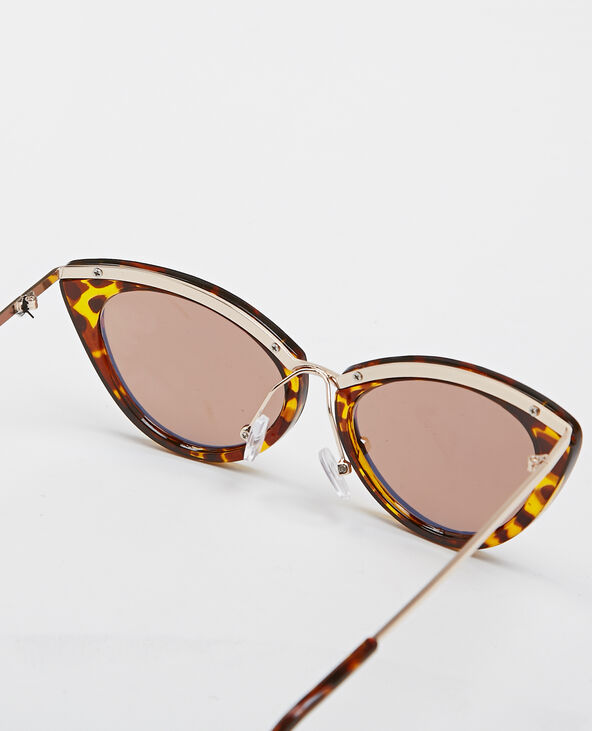Lunettes de soleil cat eye marron - Pimkie