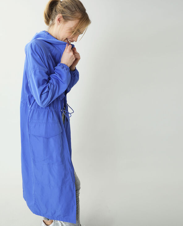 Coupe-vent long bleu foncé - Pimkie