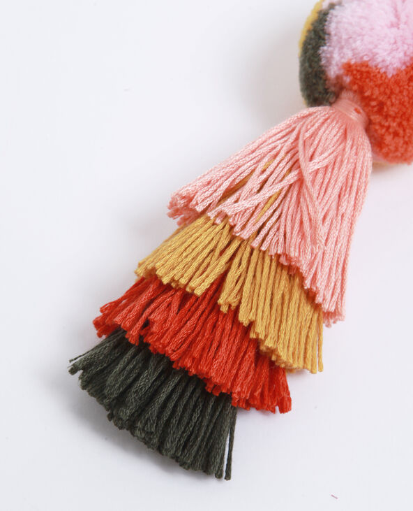 Porte-clés pompon rouge - Pimkie