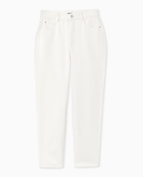 Jean mom taille haute blanc - Pimkie