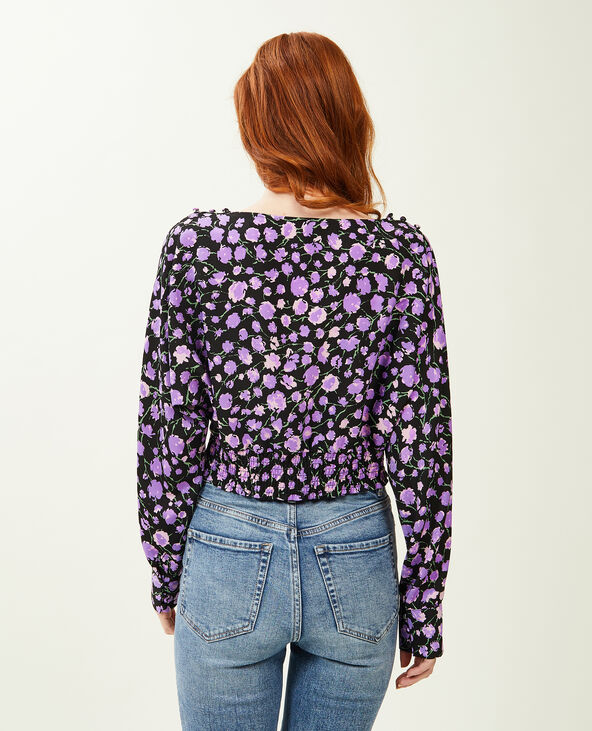 Blouse avec manches chauve-souris violet - Pimkie
