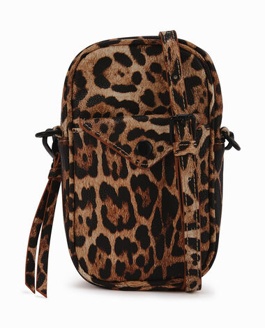Sac pochette pour smartphone marron chiné - Pimkie