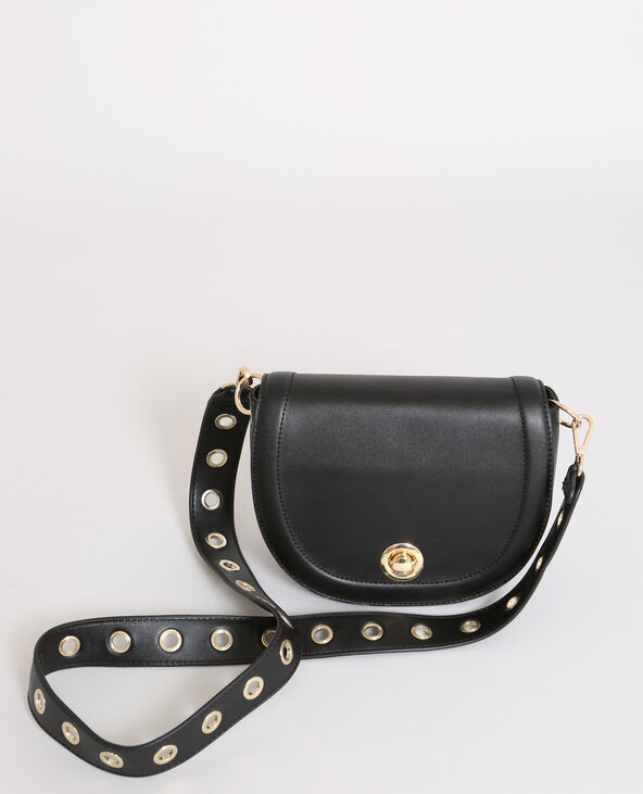 Sac en faux cuir noir - Pimkie