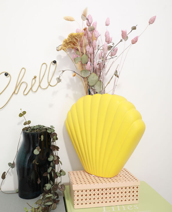 Vase coquillage grand orange - Pimkie