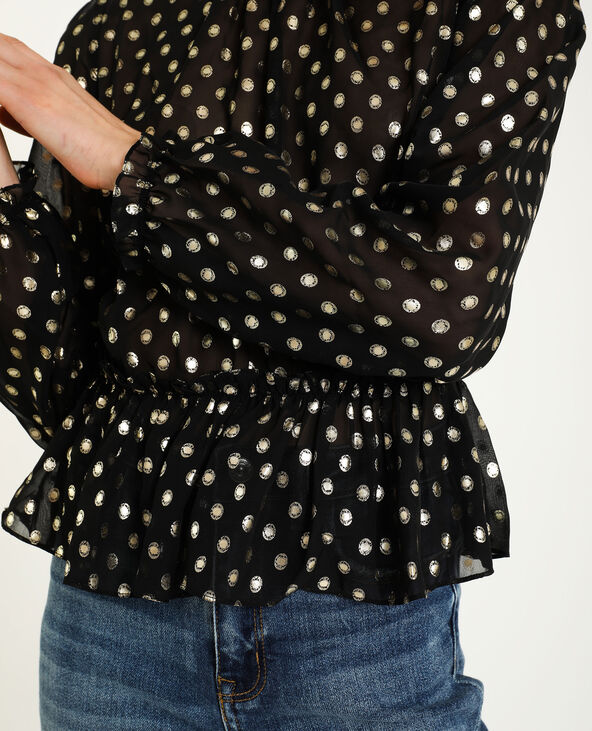 Blouse transparente noir - Pimkie