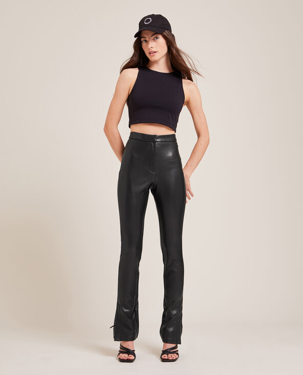 Pantalon simili avec fente Pimkie