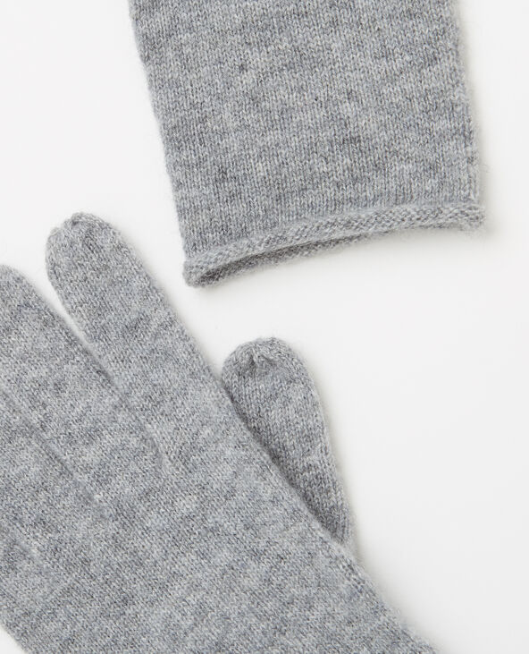 Gants 100% cachemire gris chiné - Pimkie