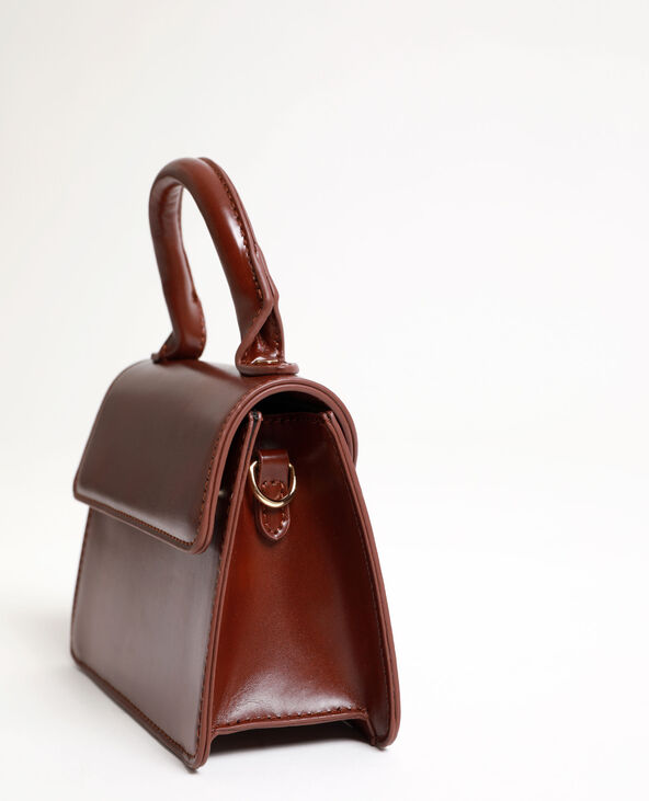 Mini sac en faux cuir marron - Pimkie