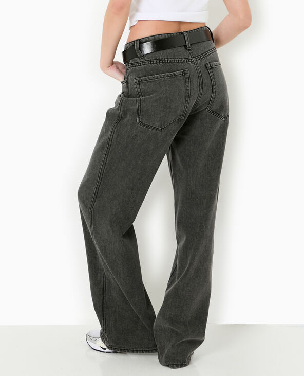 Jean large baggy taille basse noir - Pimkie