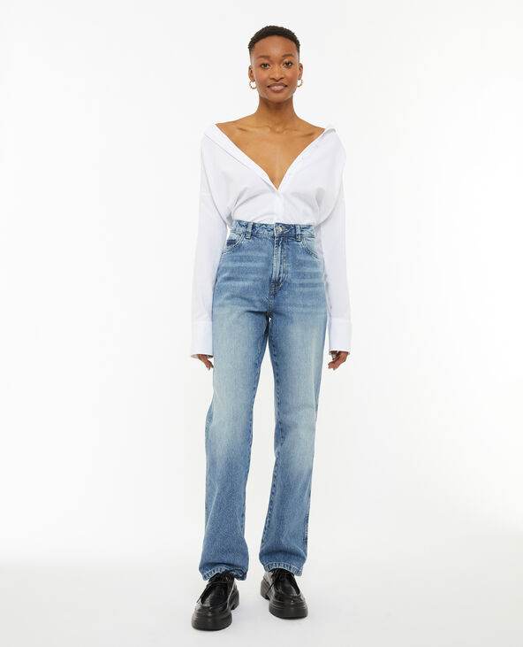 Jean droit 2025 taille haute