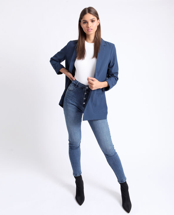 Jean skinny taille haute bleu marine - Pimkie