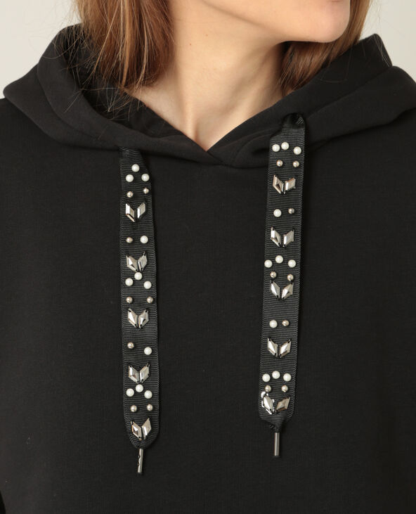 Sweat à capuche noir - Pimkie
